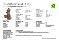 Robu / JS Pump Type: JST-55 SS 4" Drainage