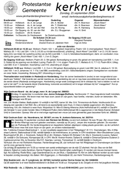 21-09-2014 - Protestantsekerk.net