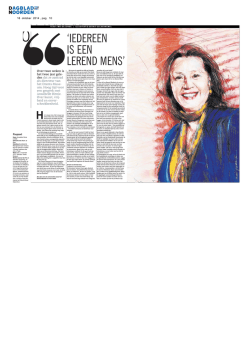 INTERVIEW INTERVIEW - Het Behouden Huys