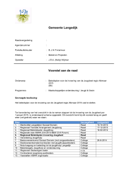Beleidsplan voor invoering Jeugdwet regio Alkmaar 2015 forum 2509