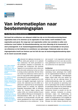 Van informatieplan naar bestemmingsplan | Management Executive