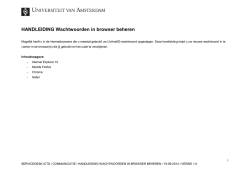 HANDLEIDING Wachtwoorden in browser beheren