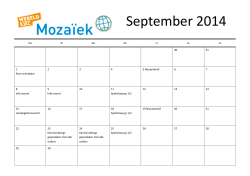kalender ouders bongerd 2014-2015.pub - Het Mozaiek