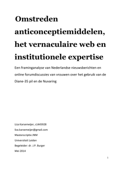 JNM Scriptie Li eden Anticonceptiemiddelen