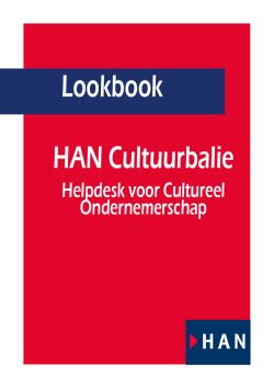 HAN Cultuurbalie Lookbook - Hogeschool van Arnhem en Nijmegen