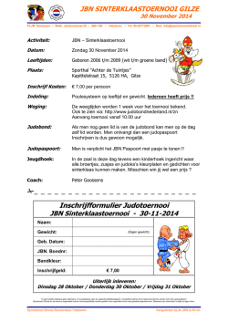 JBN Sinterklaas - Sportschool Shintai