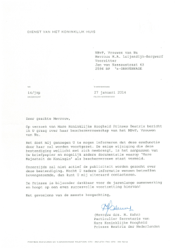 DIENST VAN HET KONINKLĲK HUIS
