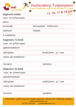 Inschrijfformulier Huttendorp 2014 - 1