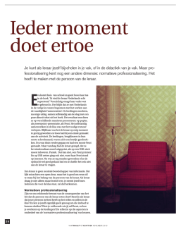 Ieder moment doet ertoe - The good learning project | Het goede leren