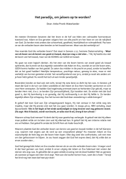 Het paradijs, om jaloers op te worden? - Pronk