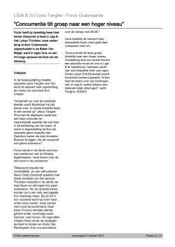 Download pdf - Forza Volley Oudenaarde