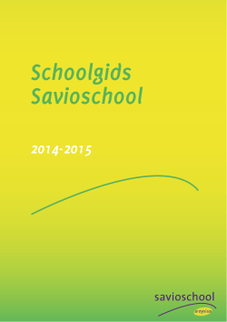 Schoolgids Savioschool