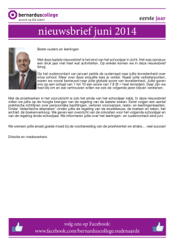 Eerste jaar - Bernarduscollege