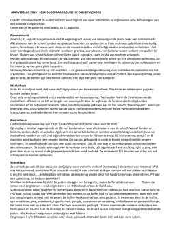 jaarverslag 2013-2014 - Louise de Colignyschool