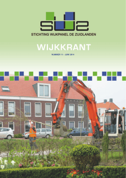 Lees Wijkkrant 11 - Wijkpanel De Zuidlanden