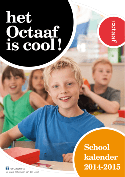 Schoolkalender 2014-15 - basisschool Het Octaaf