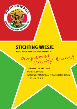 Het programmaboekje 2014.