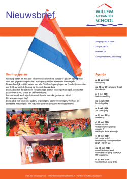 Nieuwsbrief 10 2013-2014 kon-jul