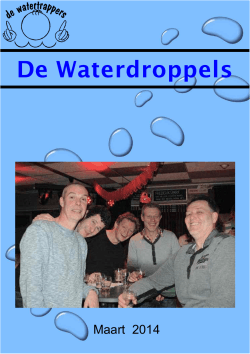 2014 maart - De Waterdroppels
