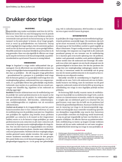 Drukker door triage