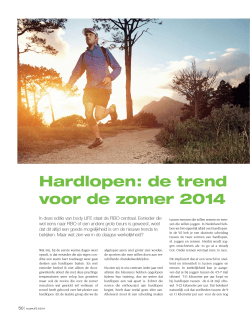 Hardlopen: de trend voor de zomer 2014