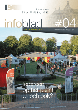Iedereen op het plein! U toch ook?