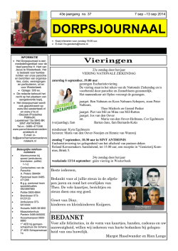 Dorpsjournaal 14-37 (01-09-2014)