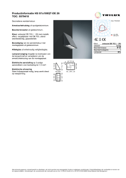 Productinformatie HS II/1x100QT-DE 26 TOC: 5579410