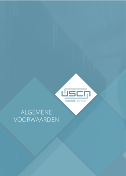 ALGEMENE VOORWAARDEN - USCN Internet Services