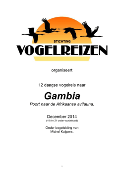 download de brochure - Stichting Vogelreizen