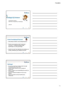 Hoofdpijn bij kinderen