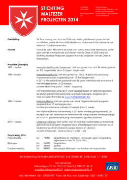 stichting maltezer projecten 2014