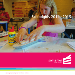 Schoolgids 2014 - 2015 - Scholengemeenschap Panta Rhei