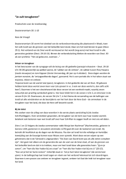 Download de preekschets - Christenen voor Isra&euml;l