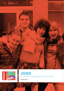 JONX, Najaar 2014