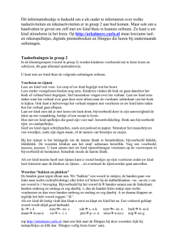 groep 2 informatie
