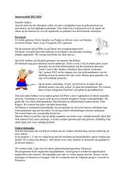 Jaaroverzicht 2013-2014