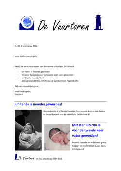 Juf Ren&eacute;e is moeder geworden! Meester Ricardo is
