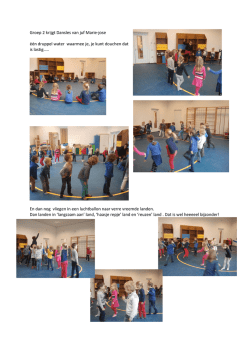 Groep 2 krijgt Dansles van juf Marie