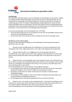 informatieverstrekking aan gescheiden ouders