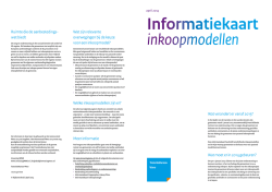 Informatiekaart inkoopmodellen