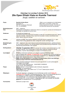 20e Open Elhatri Kata en Kumite Toernooi