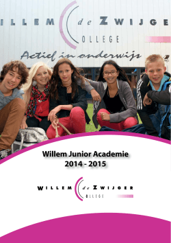 Actief in onderwijs - Willem de Zwijger College Papendrecht