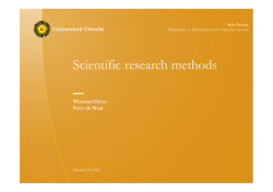 handouts - Department of Information and Computing Sciences