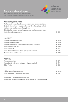Download de prijslijst - Instituut voor Huidverbetering Mariet