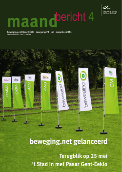 maandbericht 04-2014 - beweging.net regio Gent