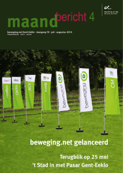 maandbericht 04-2014 - beweging.net regio Gent