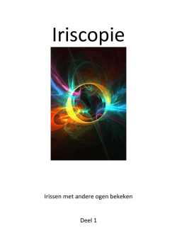 Iriscopie werkboek 1 - Praktijk 360 graden