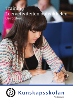 Download de brochure - Kunskapsskolan Nederland