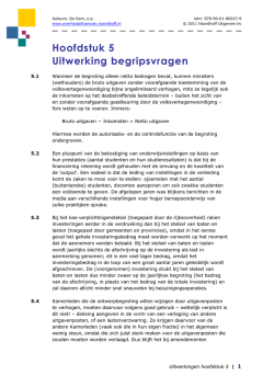 Hoofdstuk 5 Uitwerking begripsvragen